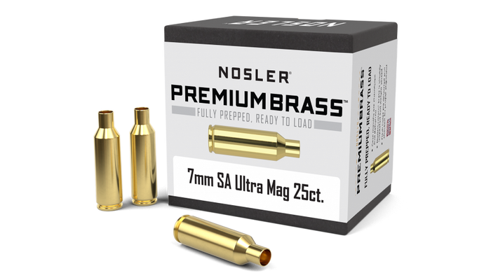 Nosler 7mm Short Action Ultra Mag (SAUM) Brass 25 Count