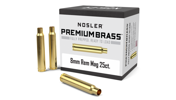 Nosler 8mm Remington Magnum Brass 25 Count