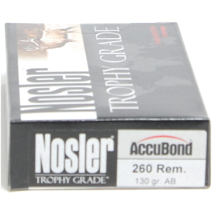 Nosler Ammunition 260 Remington 130 Grain AccuBond Polymer Tip 20 Count