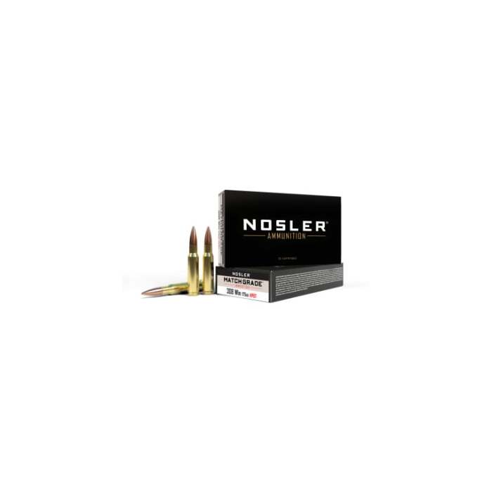 Nosler Ammunition 308 Winchester 175 Grain Boat Tail Hollow Point 20 Count