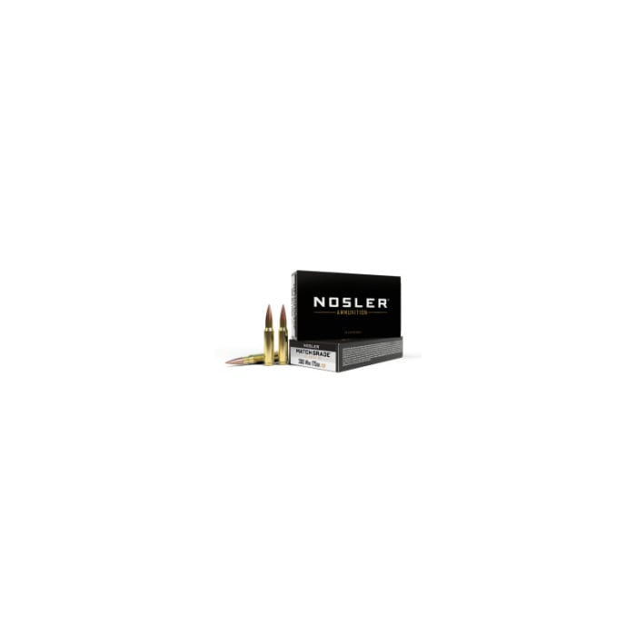 Nosler Ammunition 308 Winchester 175 Grain RDF Boat Tail Hollow Point 20 Count