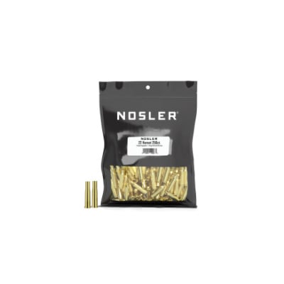 Nosler Brass 22 Hornet Bag of 250 Unprocessed