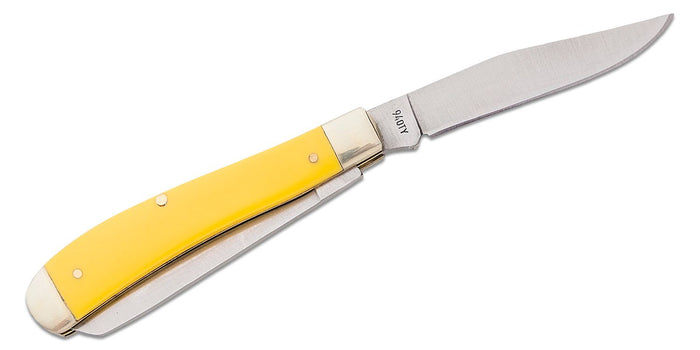 Old Timer Gunstock Trapper 2 Blade Folding Knife 3" Clip Point