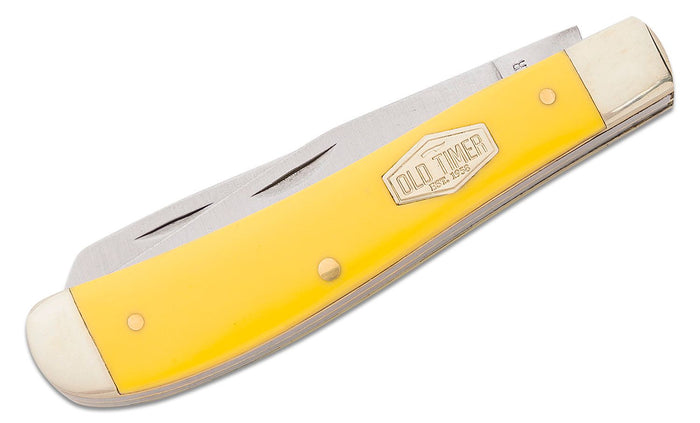Old Timer Gunstock Trapper 2 Blade Folding Knife 3" Clip Point