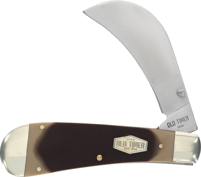 Old Timer Hawkbill Pruner Sawcut Folding Pocket Knife 3 Inch Blade