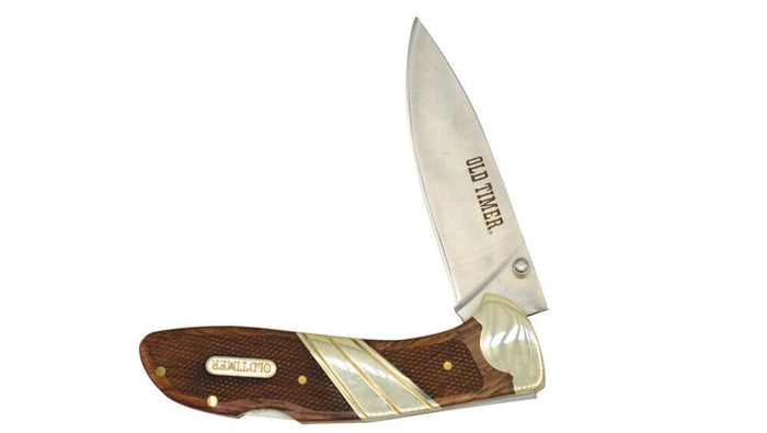 Old Timer Liner Lockblade Folding Knife 3.1" Drop Point