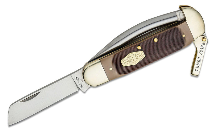 Old Timer Mariners Knife 2 Blade Folding Knife 2.8" Clip Point