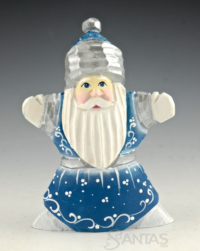 Open Arms Blue Russian Santa - 4.5 inch