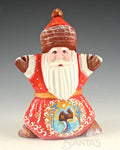 Open Arms Red Russian Santa - 4.5 inch