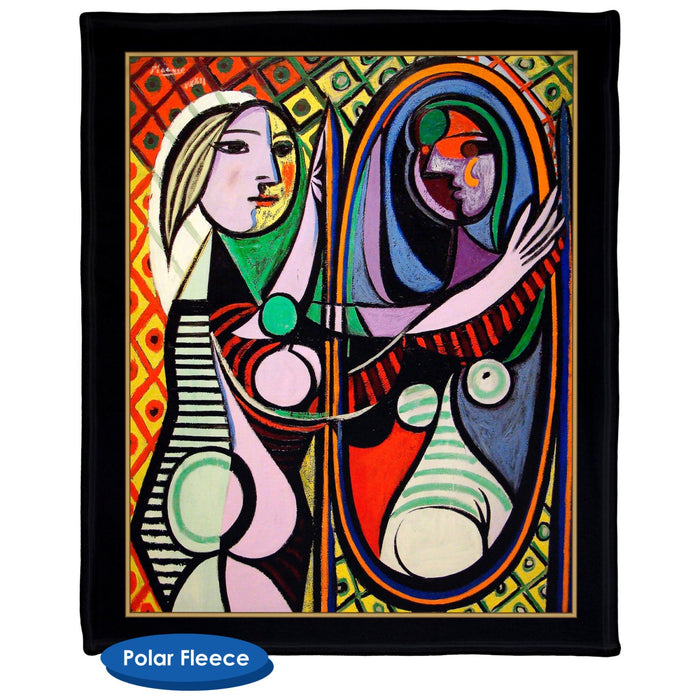 Pablo Picasso's Girl Before A Mirror - Throw Blanket / Tapestry Wall Hanging