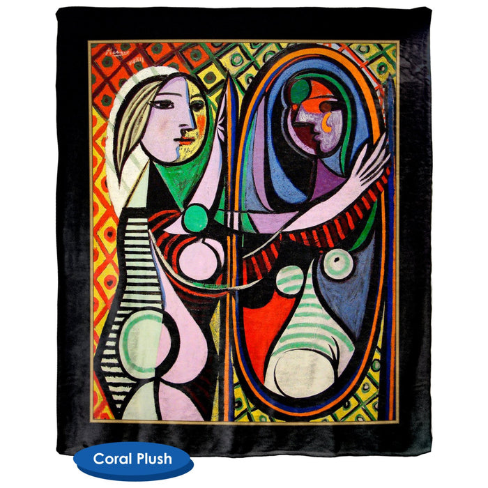 Pablo Picasso's Girl Before A Mirror - Throw Blanket / Tapestry Wall Hanging