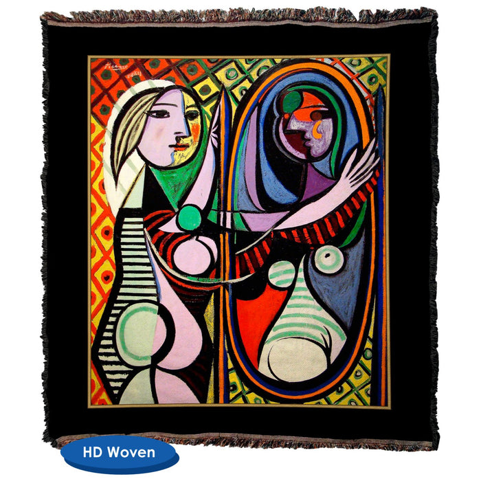 Pablo Picasso's Girl Before A Mirror - Throw Blanket / Tapestry Wall Hanging