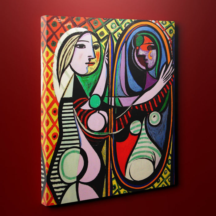 Pablo Picasso's Girl Before A Mirror (16" x 20") - Canvas Wrap Print