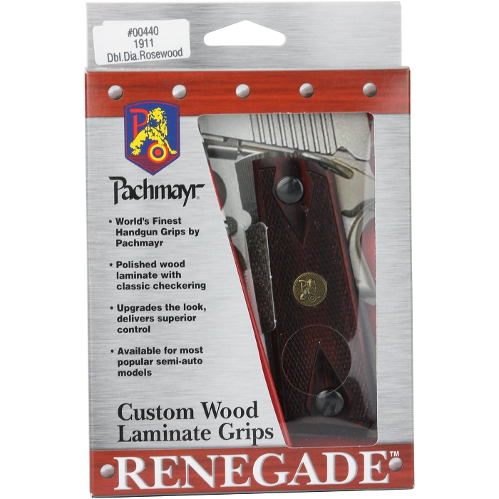 Pachmayr American Legend Series Wood Laminate Pistol Grip Wood Laminate Rosewood Double Diamond
