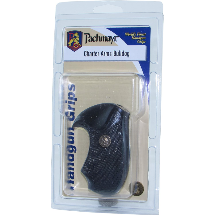 Pachmayr Compac Grips Charter Arms Bulldog, Pathfinder, Undercover Rubber Black