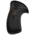 Pachmayr Compac Professional Round Butt Grips S&W 10 K-Frame, 11 K-Frame Rubber Black