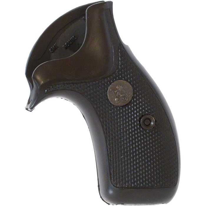 Pachmayr Compac Professional Round Butt Grips S&W 10 K-Frame, 11 K-Frame Rubber Black