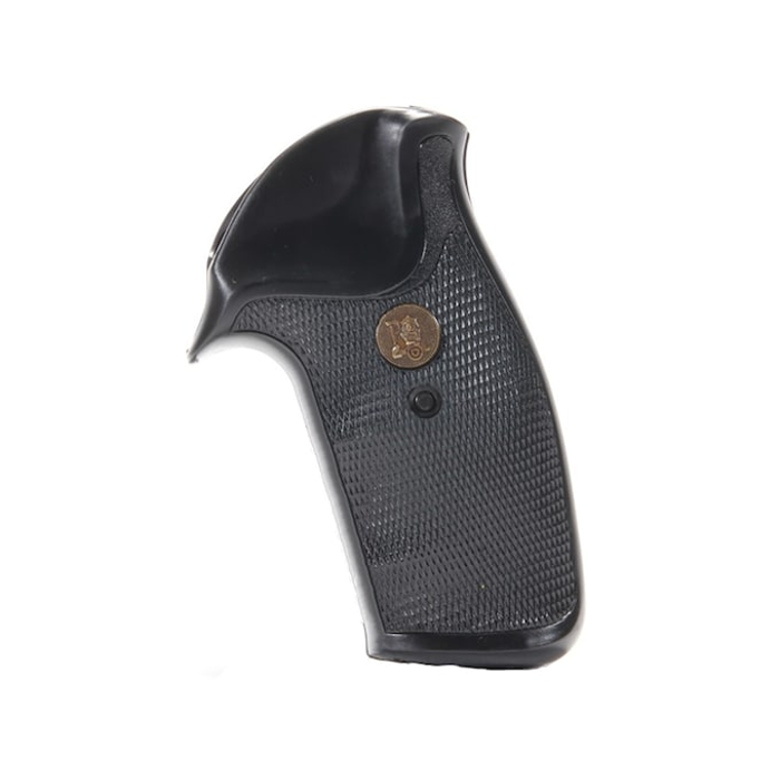 Pachmayr Compac Professional Round Butt Grips S&W 10 K-Frame, 11 K-Frame Rubber Black