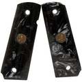 Pachmayr Custom Series Grips 1911 Commander, 1911 Government Brilliant Pearl Black Smooth