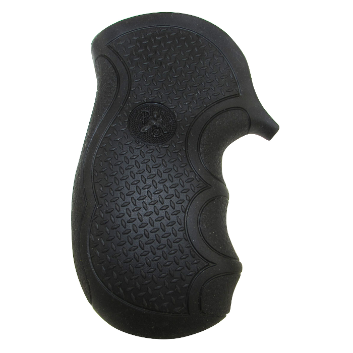 Pachmayr Diamond Pro Series Revolver Round Butt Grips Ruger LCR Rubber Black