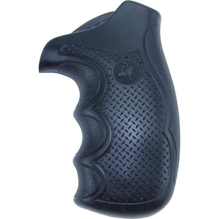 Pachmayr Diamond Pro Series Revolver Round Butt Grips S&W 20 N-Frame, 21 N-Frame Rubber Black
