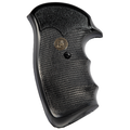 Pachmayr Gripper Grips with Finger Grooves Ruger Security Six, Service Six Rubber Black