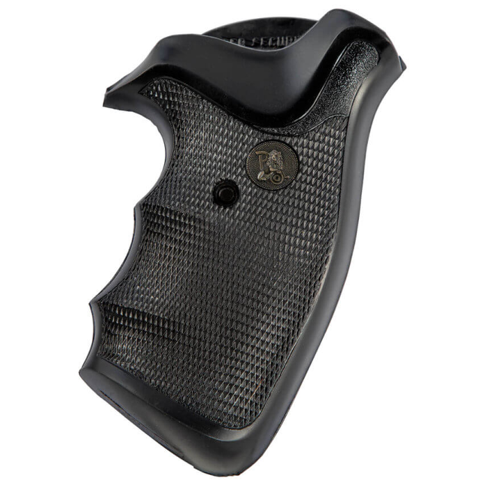 Pachmayr Gripper Grips with Finger Grooves Ruger Security Six, Service Six Rubber Black