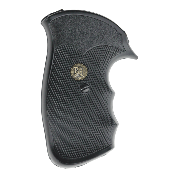 Pachmayr Gripper Square Butt Grips with Finger Grooves S&W 20 N-Frame, 21 N-Frame Rubber Black