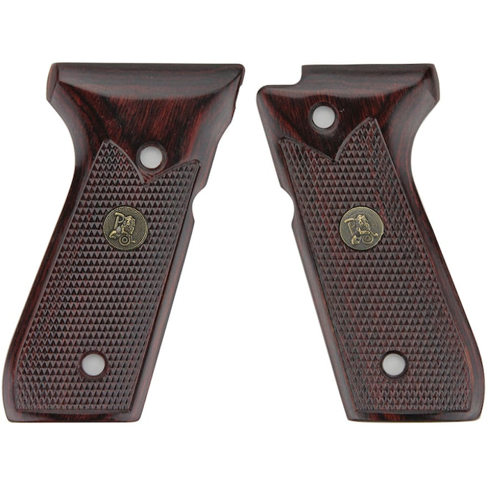 Pachmayr Renegade Grips Beretta 92 Wood Laminate Rosewood Checkered
