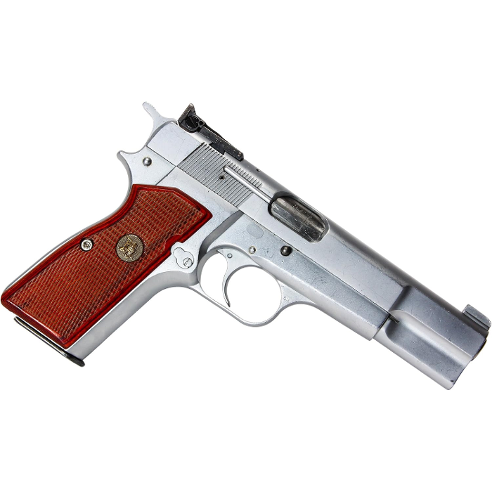 Pachmayr Renegade Grips Browning Hi-Power Wood Laminate Rosewood Checkered