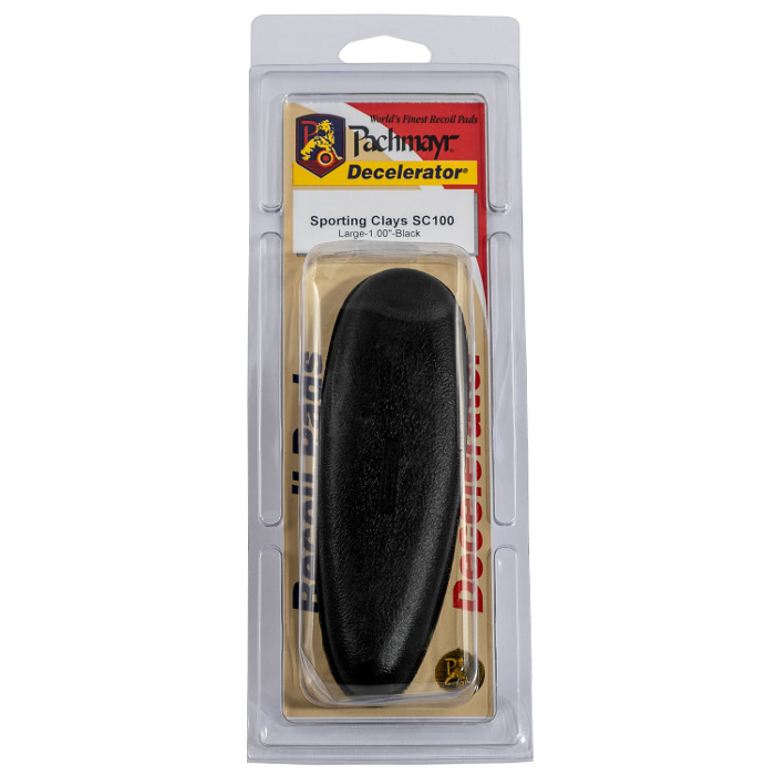 Pachmayr SC100 Decelerator Sporting Clays Recoil Pad 1 Inch(s) Rubber Black
