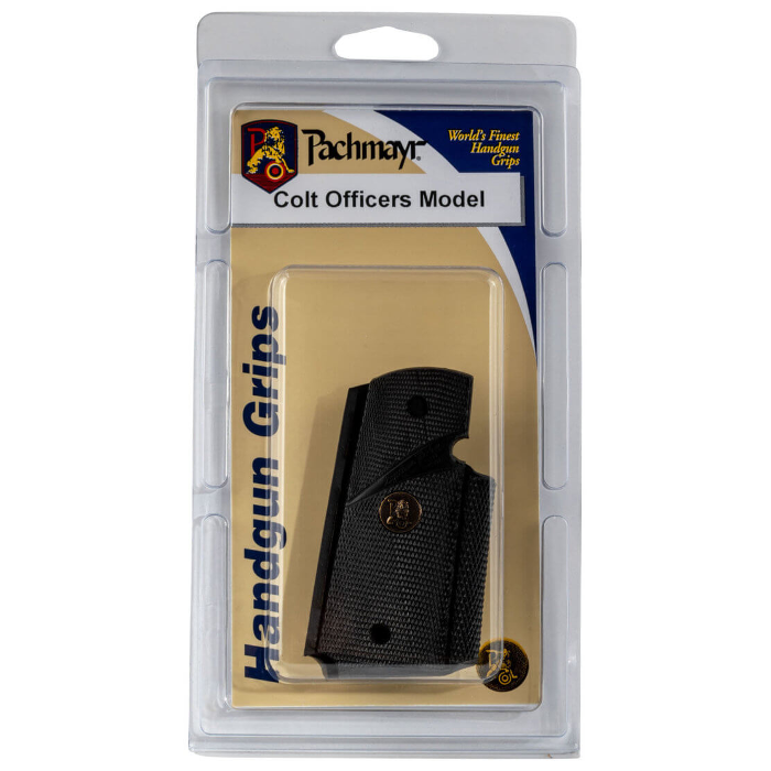 Pachmayr Signature Grips 1911 Officer Rubber Black