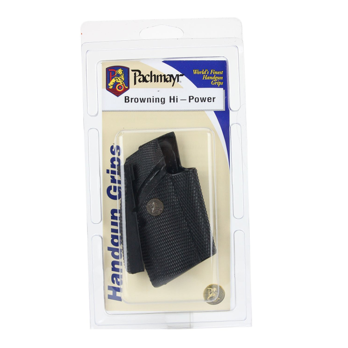 Pachmayr Signature Grips with Backstrap Browning Hi-Power Rubber Black