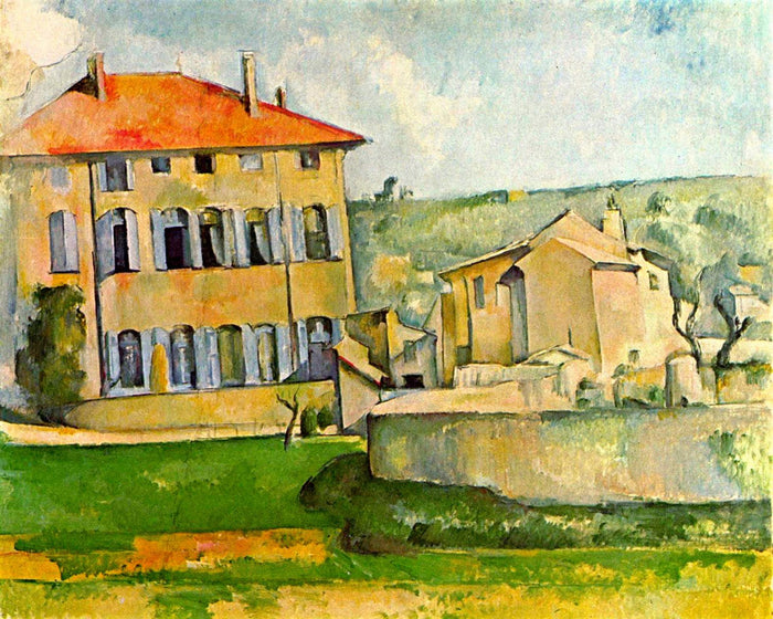 Paul Cézanne's "Jas de Bouffan" 1885-1887 (14" x 18") - Canvas Wrap Print