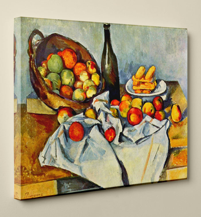 Paul Cézanne's "The Basket of Apples" (24" x 30") - Canvas Wrap Print