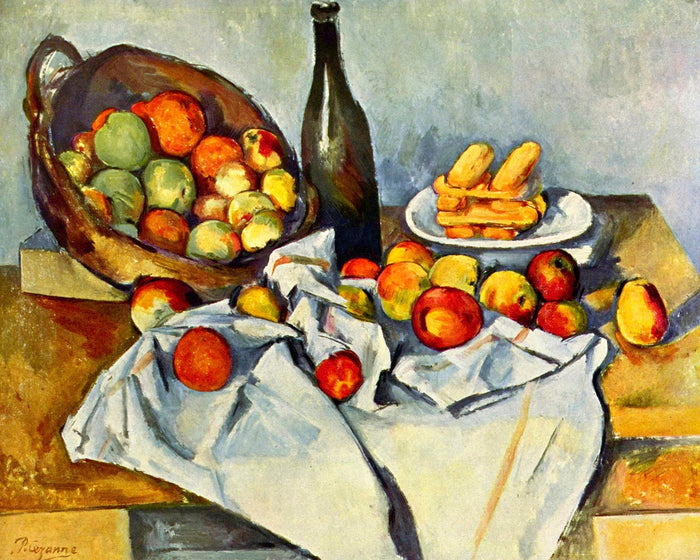 Paul Cézanne's "The Basket of Apples" (24" x 30") - Canvas Wrap Print