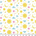 Pillowcase - Sun & Moon White Flannel