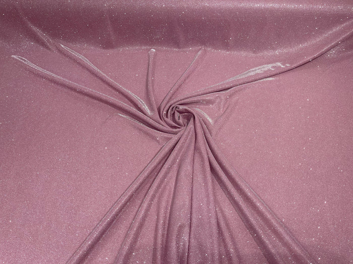 Pink Moon Shadow Glitter Metallic Fabric Material Lame Knitted Sold By The Yard