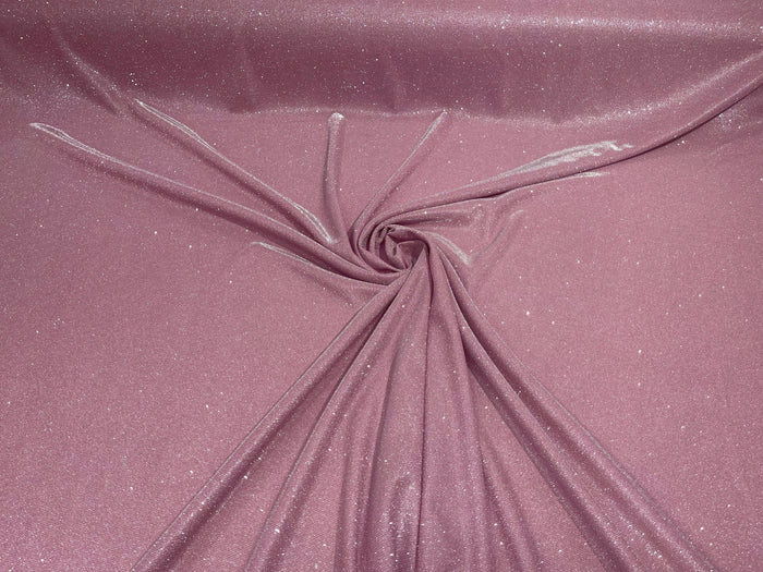 Pink Moon Shadow Glitter Metallic Fabric Material Lame Knitted Sold By The Yard