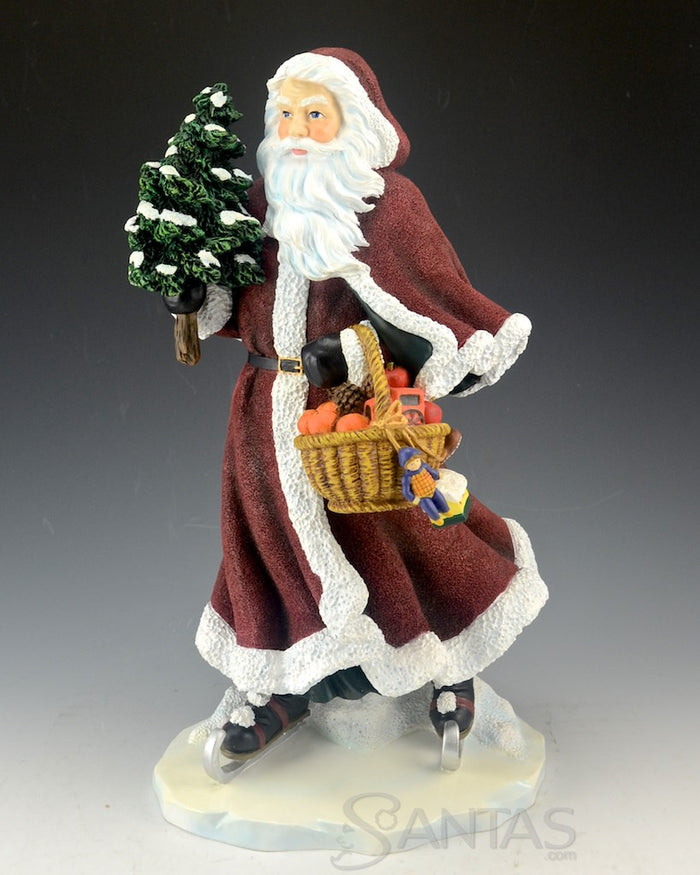Pipka Santa on Ice Santa Figurine - Collectors Club