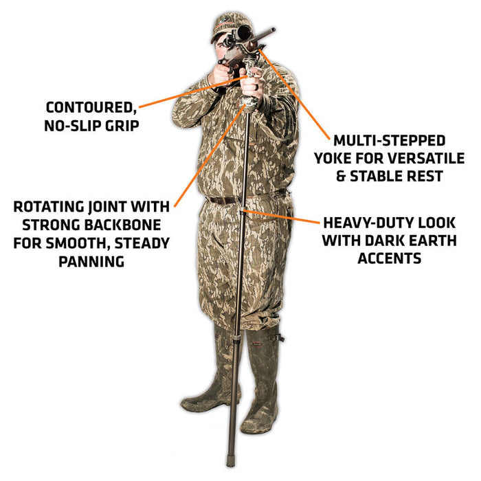 Primos Gen 3 Monopod 33"  - 65" 7075 Aluminum Ground Swat Camo