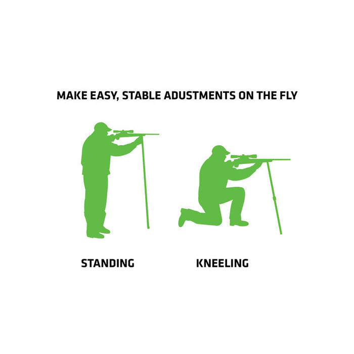 Primos Pole Cat Tall Monopod Shooting Stick 25"  - 62" ‎Aluminum Black