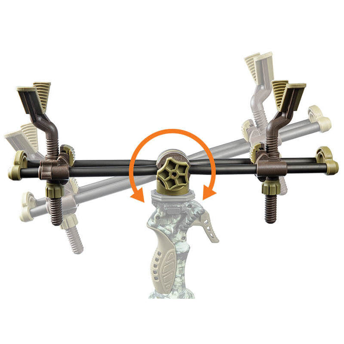 Primos Trigger Stick 2-Point Gun Rest Attachment ‎Aluminum Brown