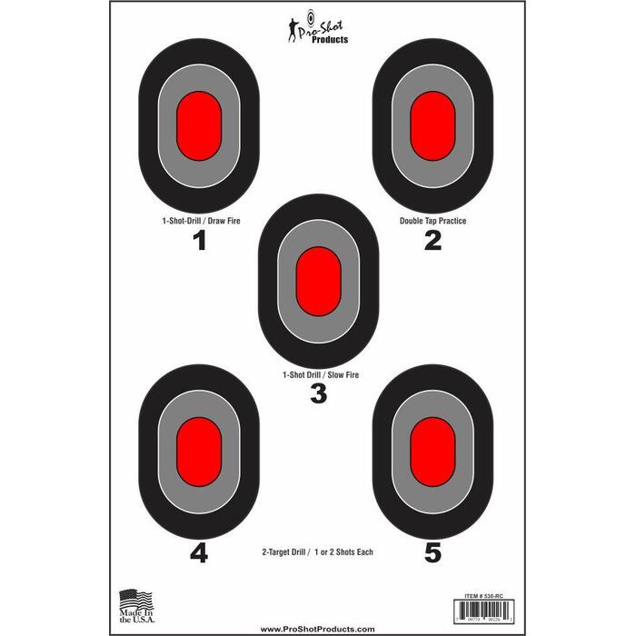 Pro-Shot Bullseye Target Pack of 5