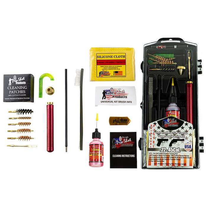 Pro-Shot Multi-Caliber Classic Pistol Cleaning Kit 22 - 45 Caliber