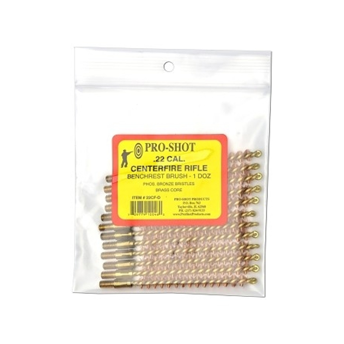Pro-Shot Rifle Bore Brush Brass 22 Caliber 8-32 Thread