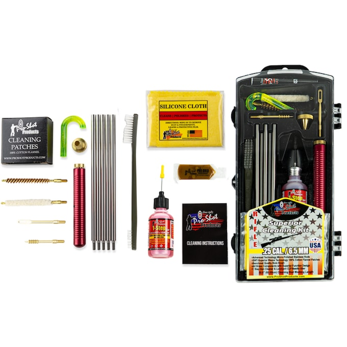 Pro-Shot Rifle Cleaning Kit 25 Caliber, 6.5mm
