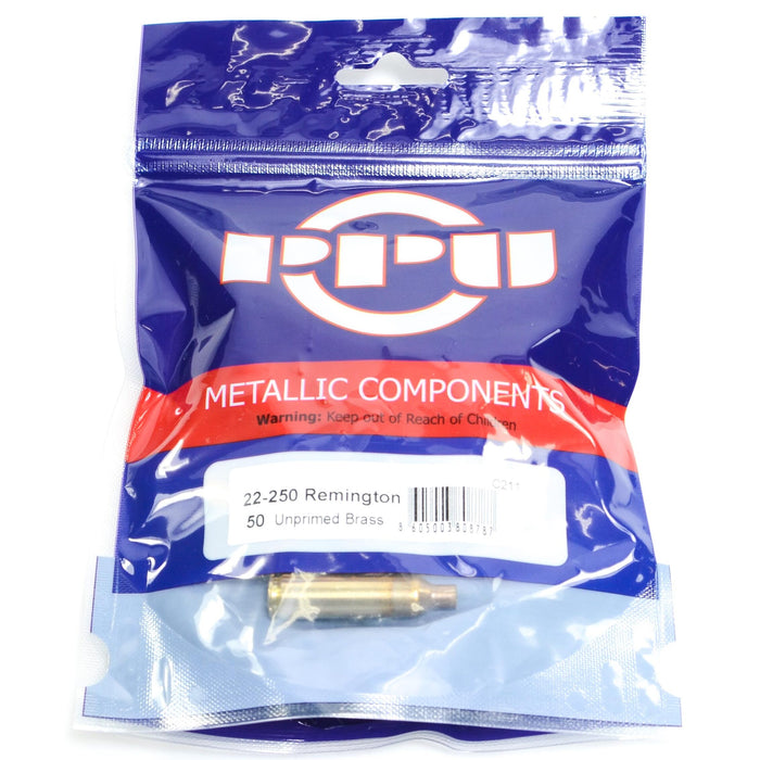 Prvi Partizian Unprimed Brass 22-250 Rem Brass (50) 20/Cs