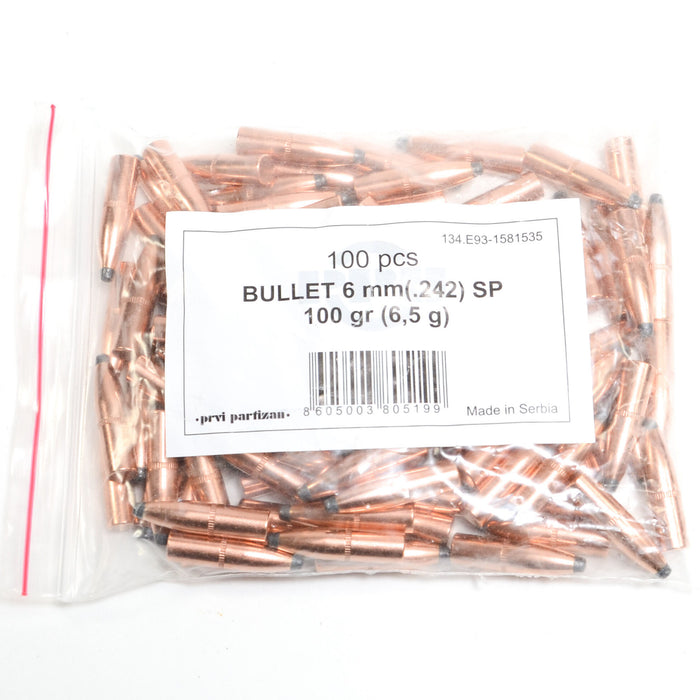 Prvi .242 / 243 Cal 100 Grain Soft Point (100)