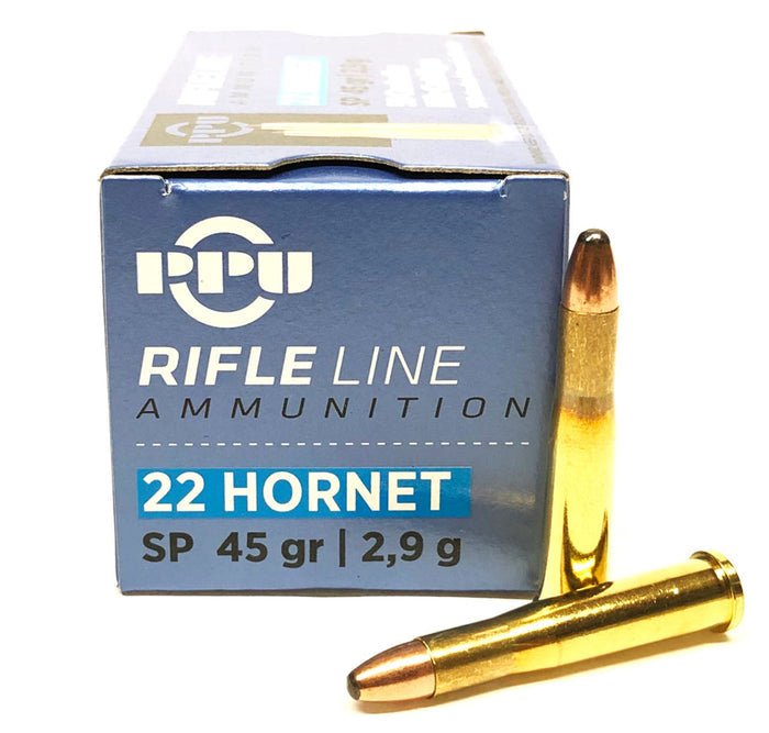 Prvi Partizan Ammunition 22 Hornet 45 Grain Jacketed Soft Point 50 Count